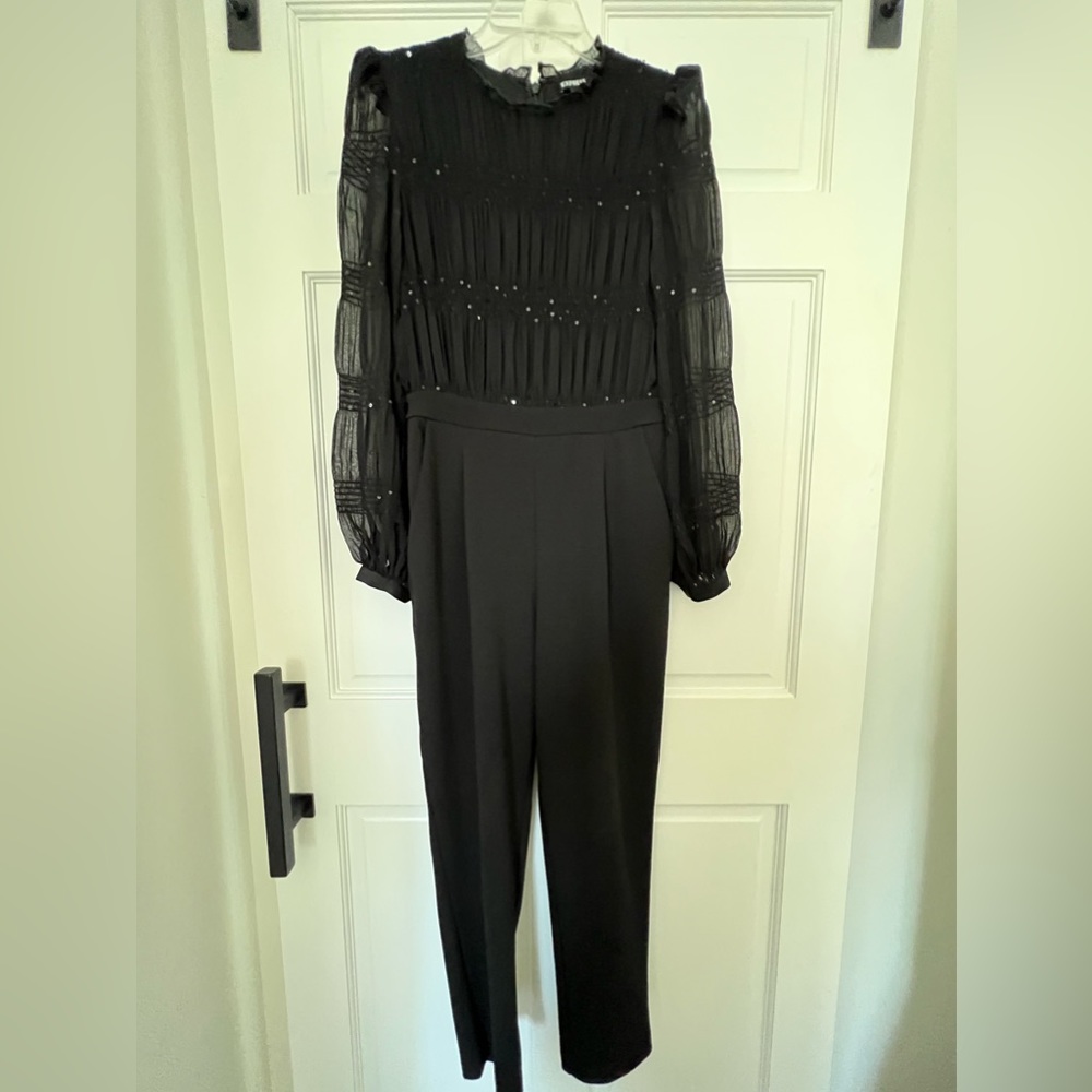 ◼️◼️Express Black Sequined Formal Romper◾️◾️